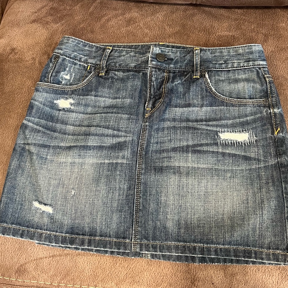 Ann Taylor LOFT denim mini skirt!
